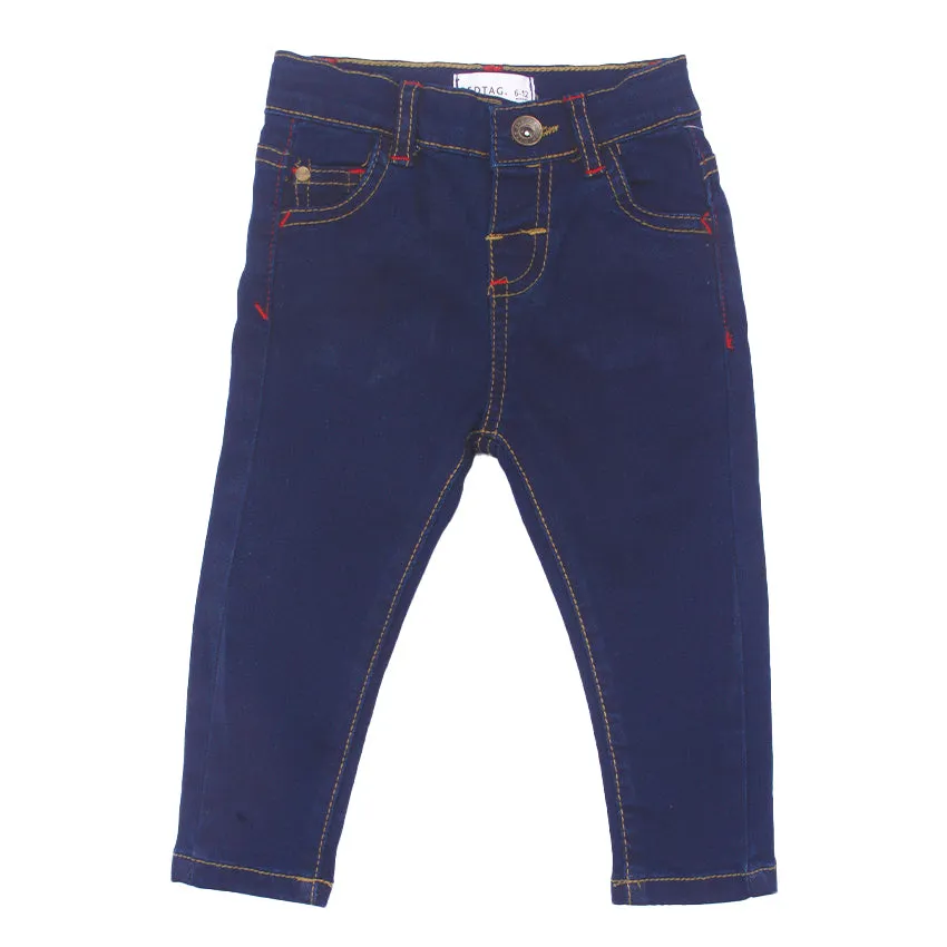 REDTAG Boy's Indigo Jeans