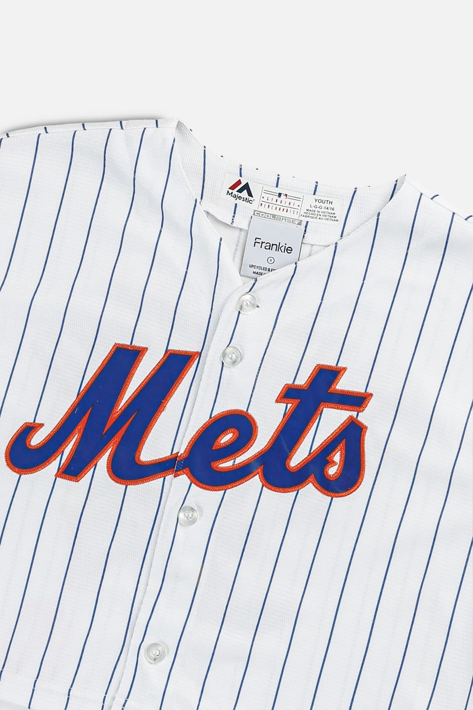 Rework Crop NY Mets MLB Jersey - S