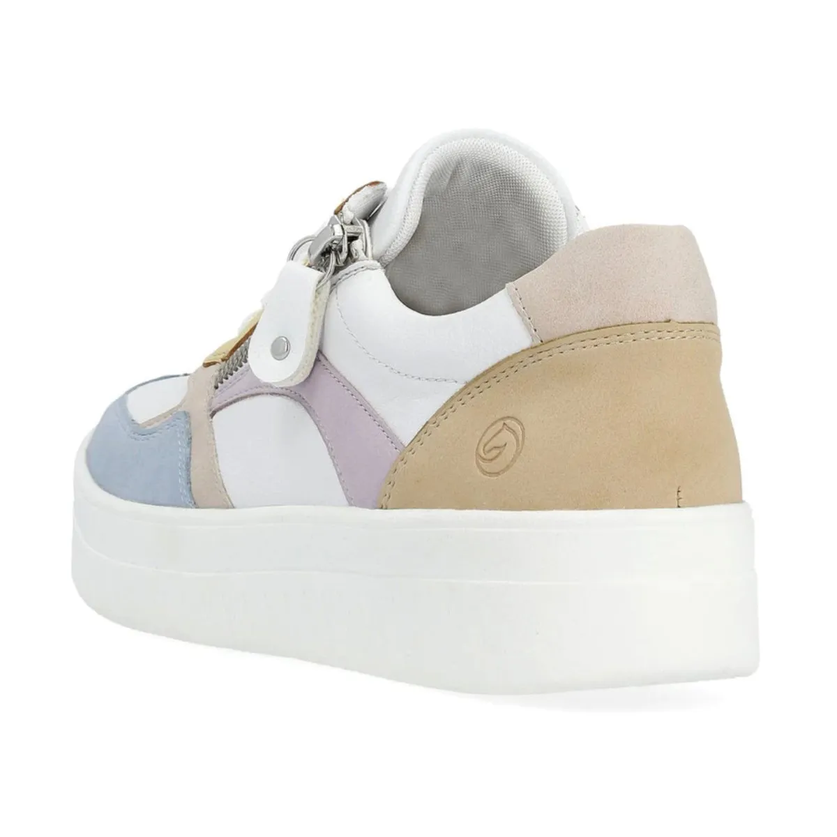 Rieker Women's D0J01-83 Kendra Aqua/Weiss/Rose/Sun/Mauve/Tan