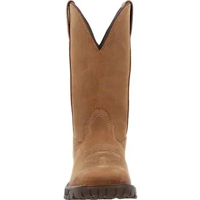 Rocky Women's Legacy 11" Square Toe WP Western Work Boot -Brown- RKW0416