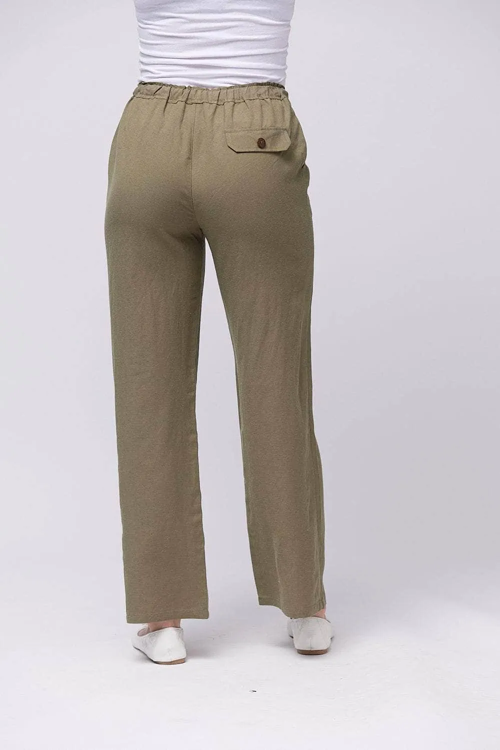 Saloos Wide-Leg Elasticated Waistband Trousers