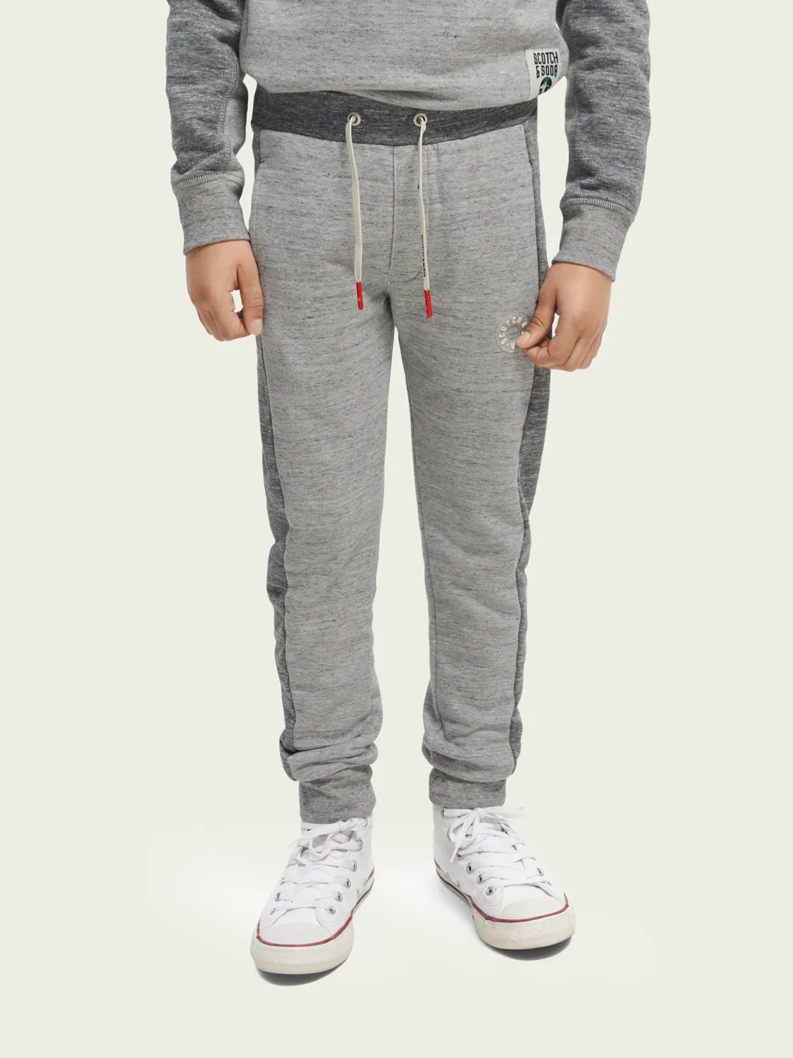 Scotch & Soda Boys Color Blocked Sweatpants _Grey 167545-0606