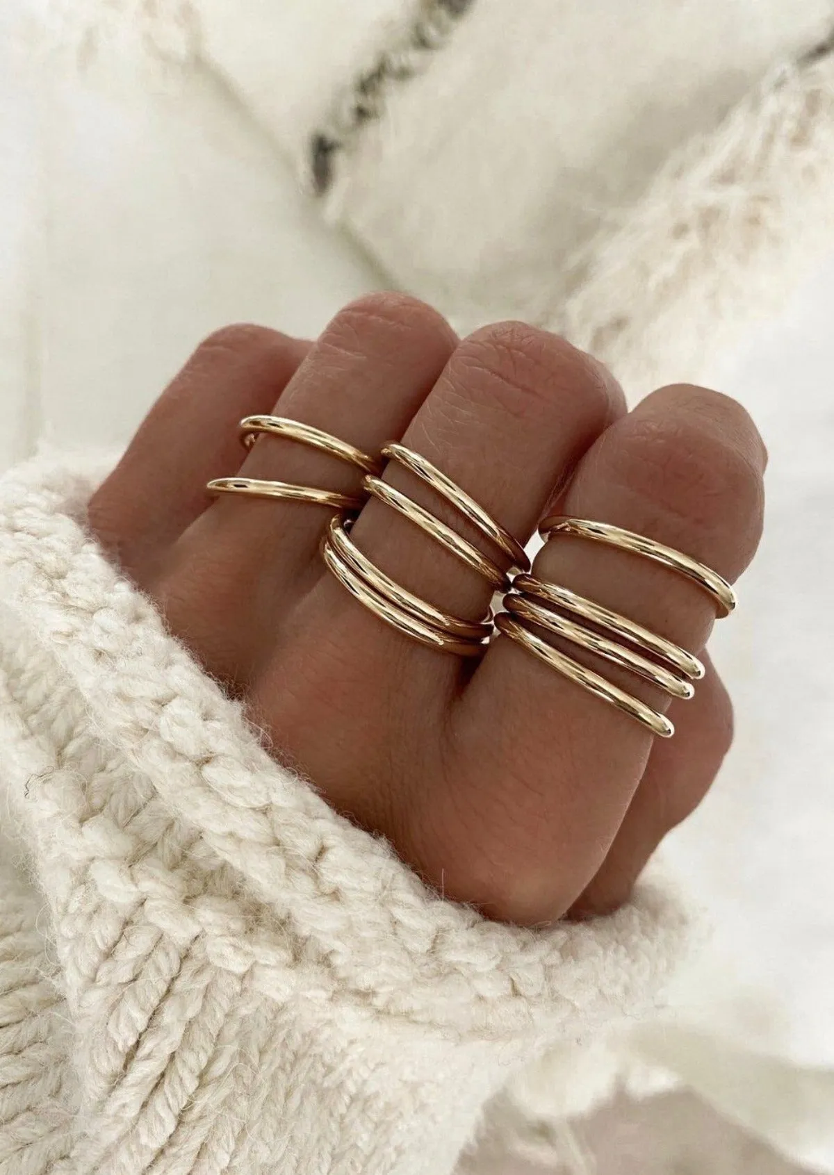 Solid Gold Pure Stacking Ring