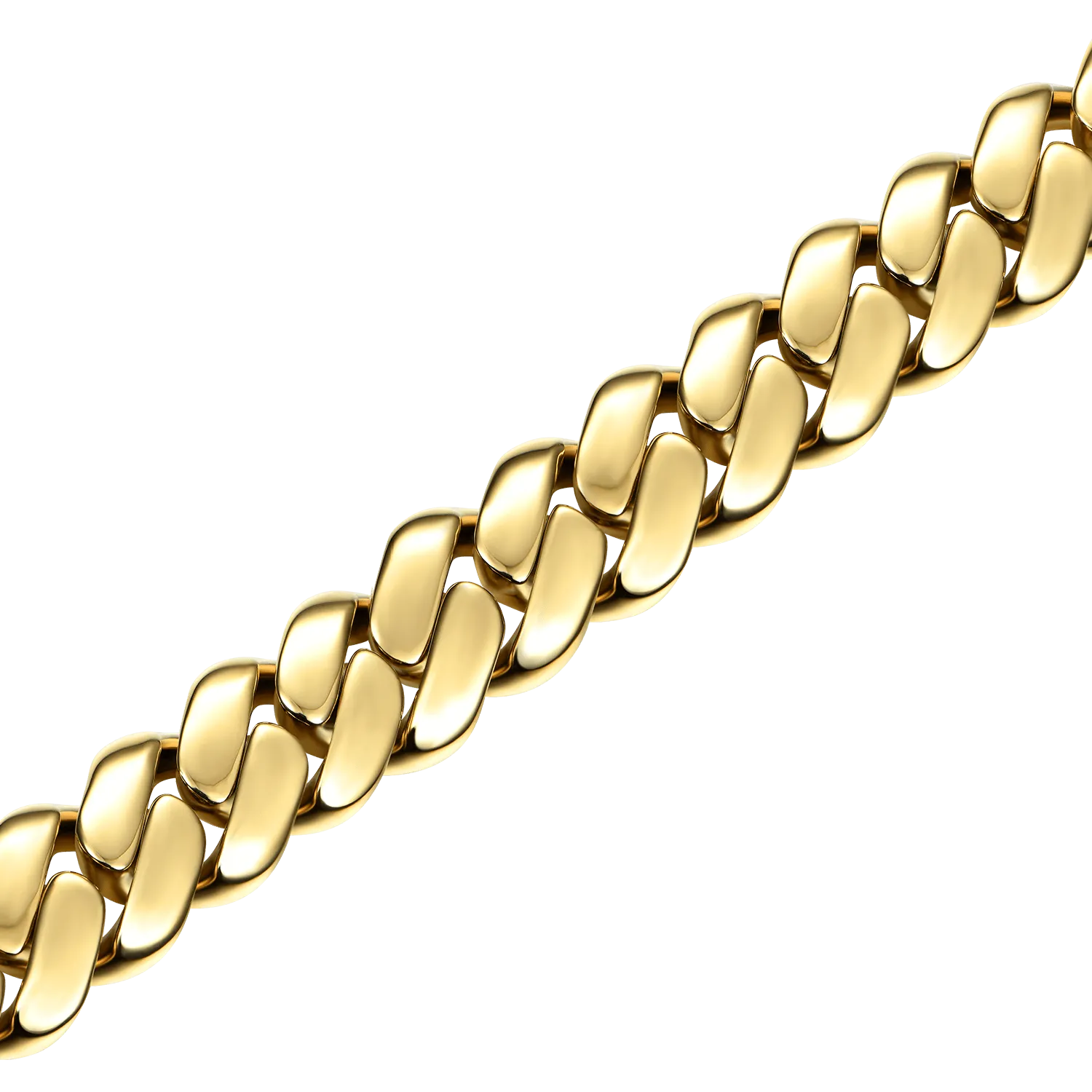 Solid Miami Cuban Bracelet - 12mm