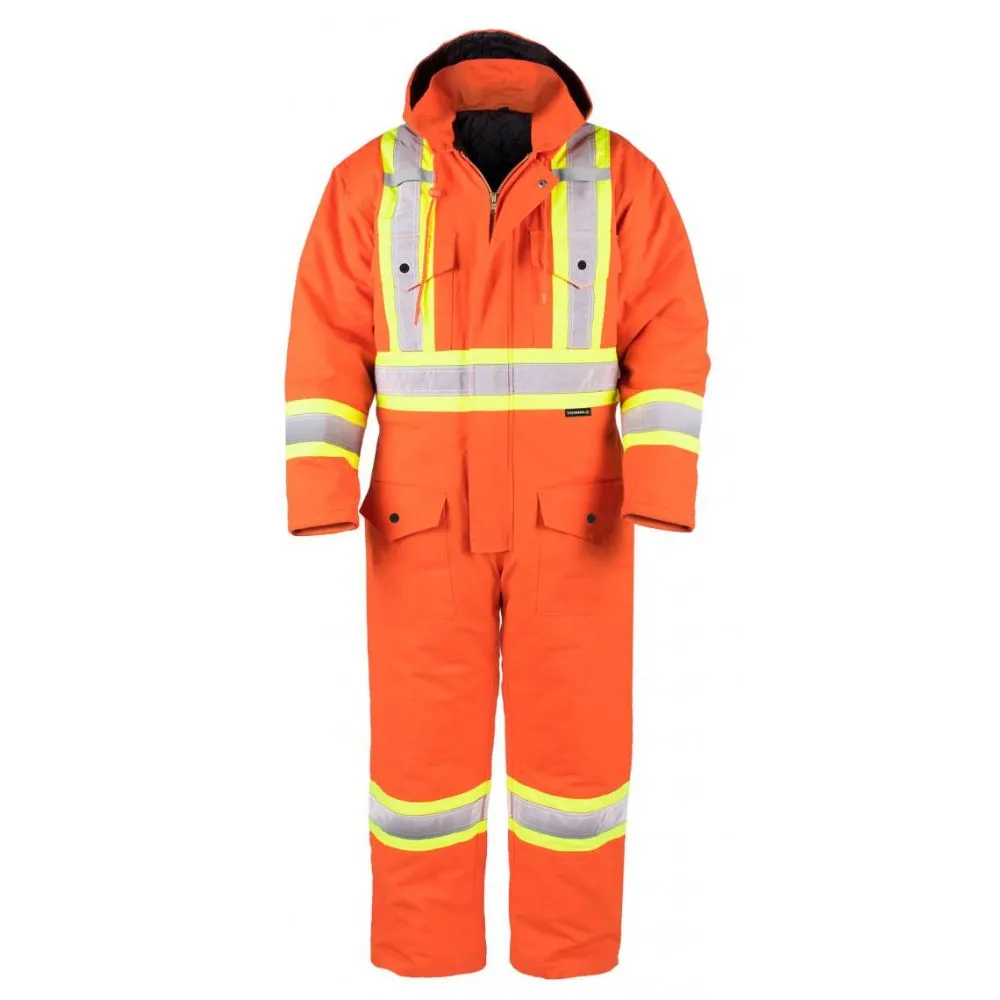 Terra Men's High Visibility Insulated Winter Coverall 116571OR - Orange