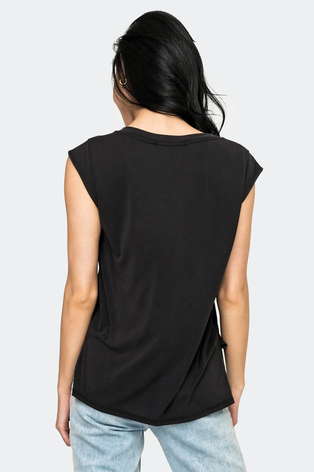 The Favorite Luxe Essentials V-Neck Tee