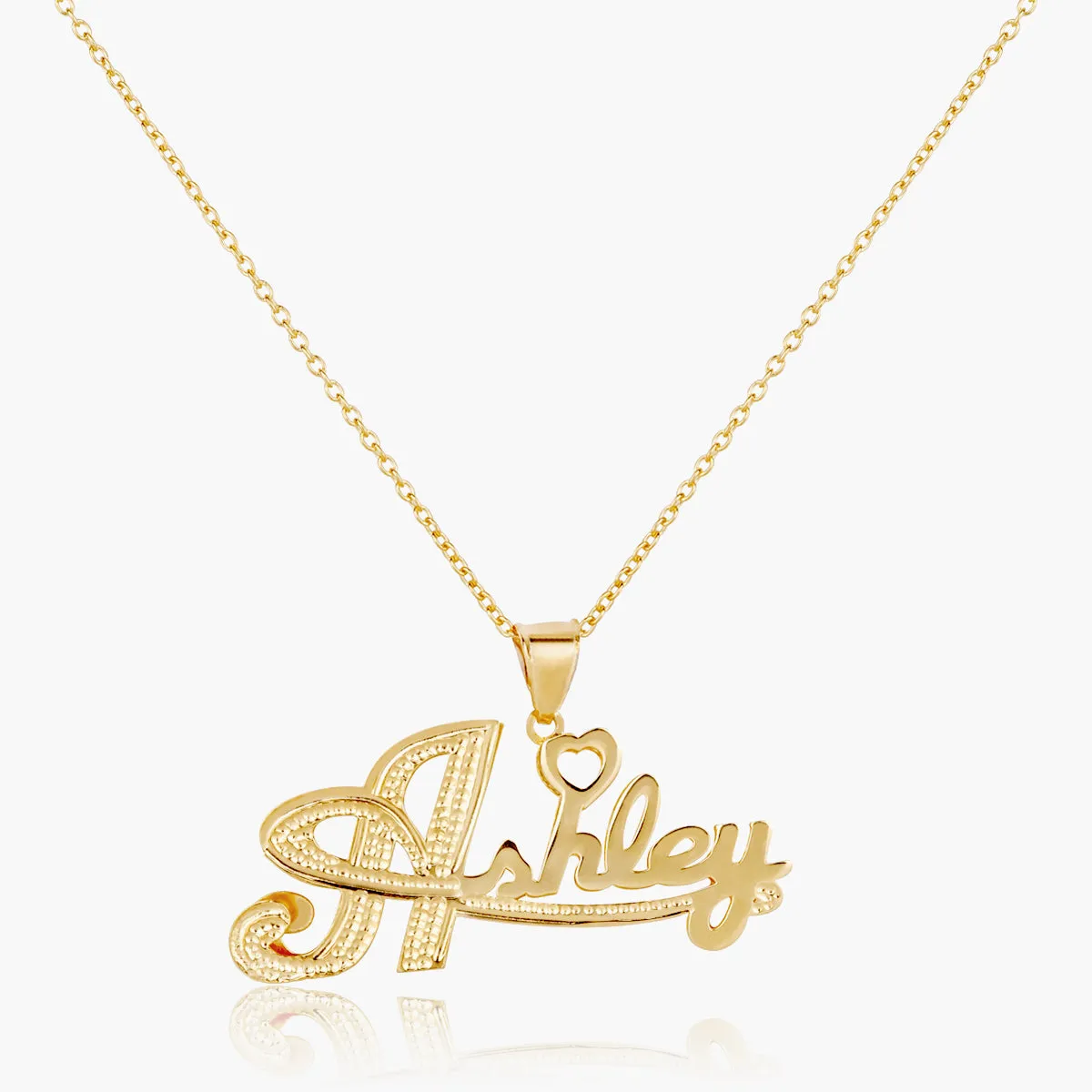 The Golden Swift Double Plated Name Necklace