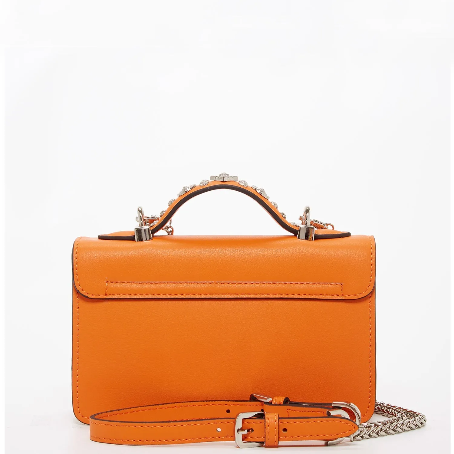 The Hollywood Small Leather Bag Orange