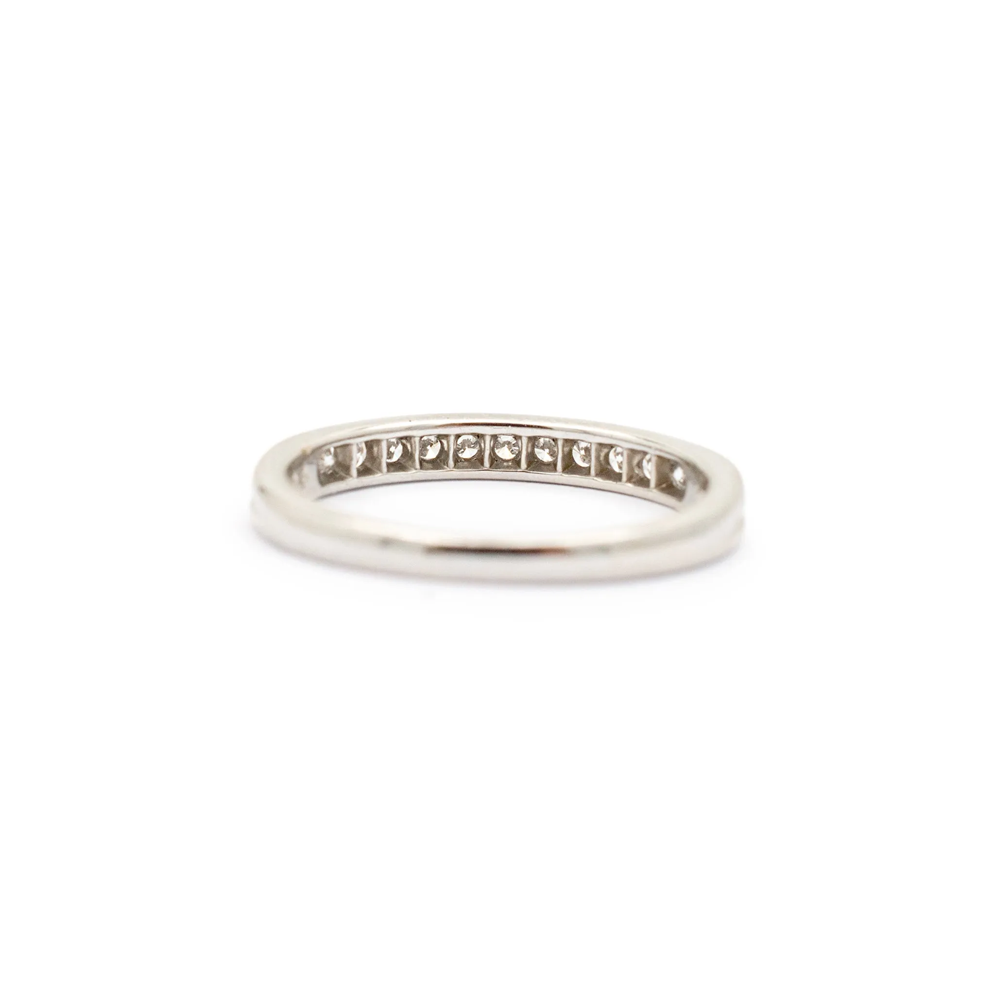 Tiffany & Co. Ladies Platinum Channel Set Diamond Wedding Band