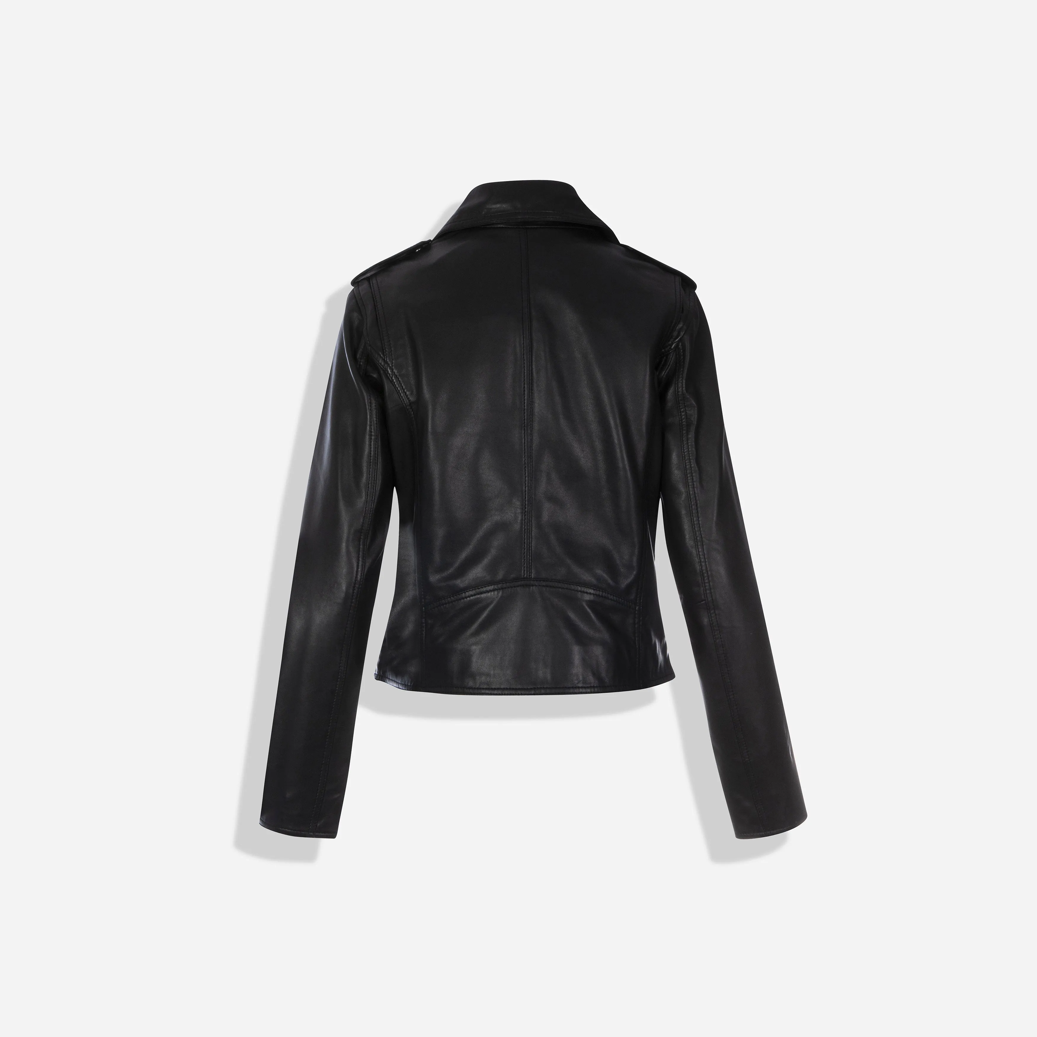 Tracey Ladies Biker Jacket, Black