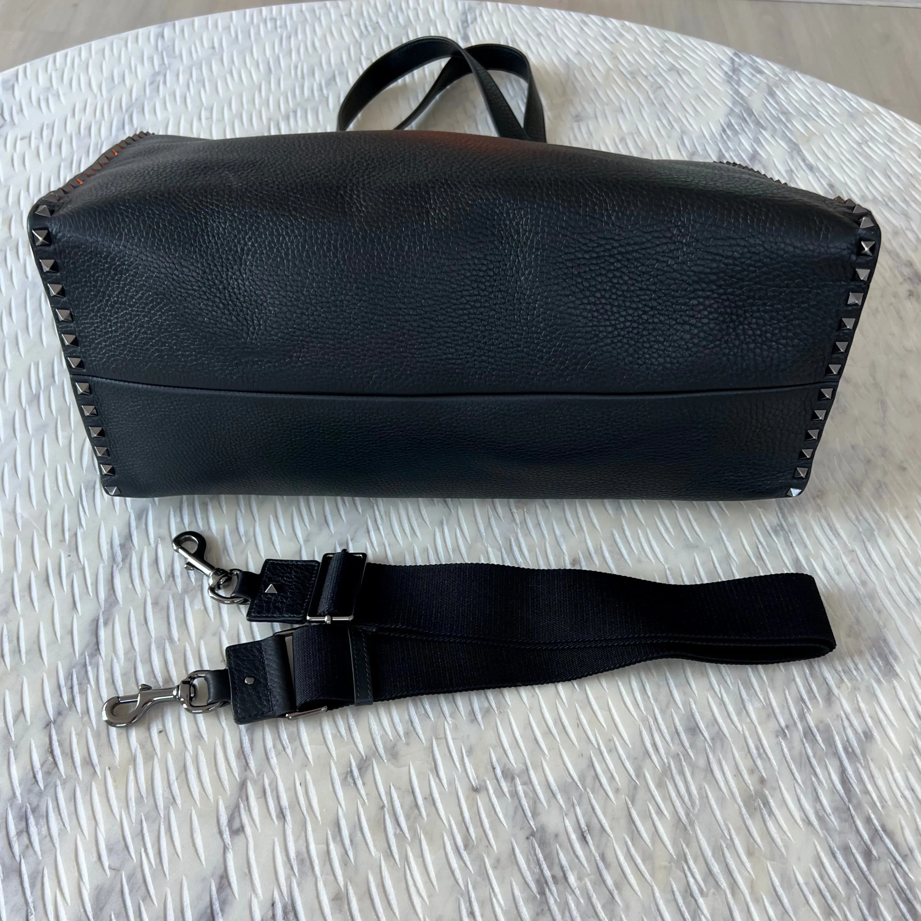 Valentino Garvani So Black Tote Bag