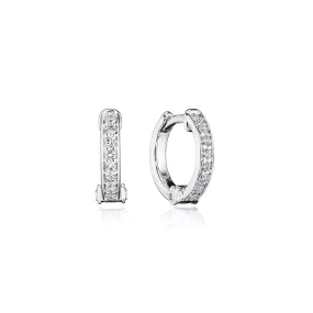 Verragio Felicity 18k Gold Diamond Hoop Earrings