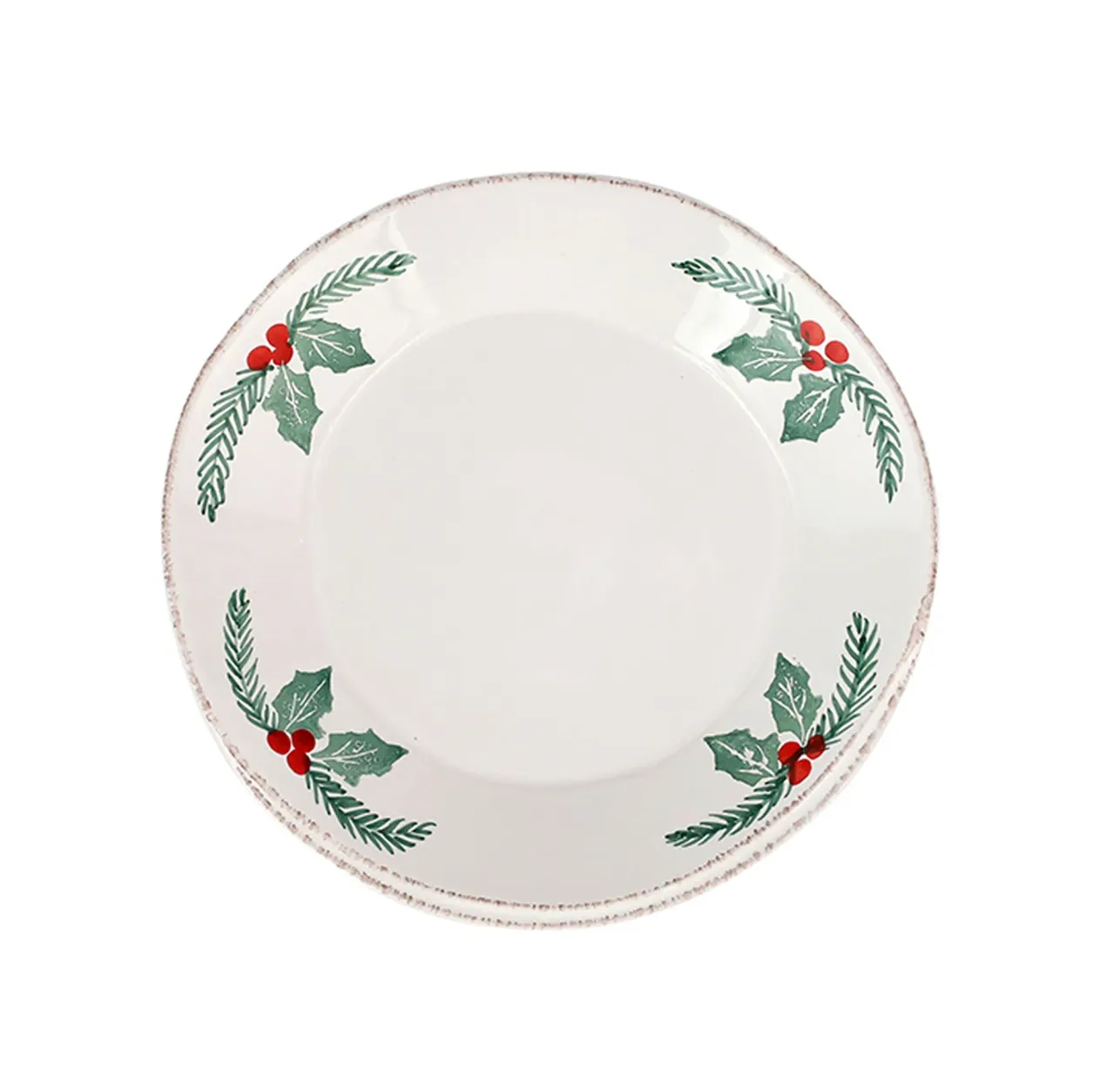 VIETRI Lastra Evergreen Holiday Pasta Bowl