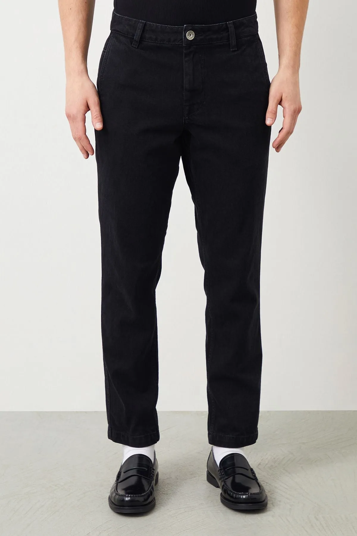 Vin Carrot Fit Black Men's Jeans