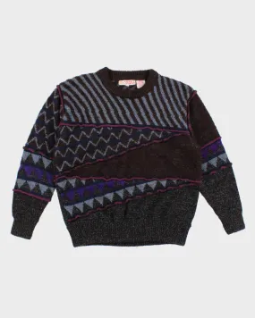 Vintage 90s Textured Jumper - S