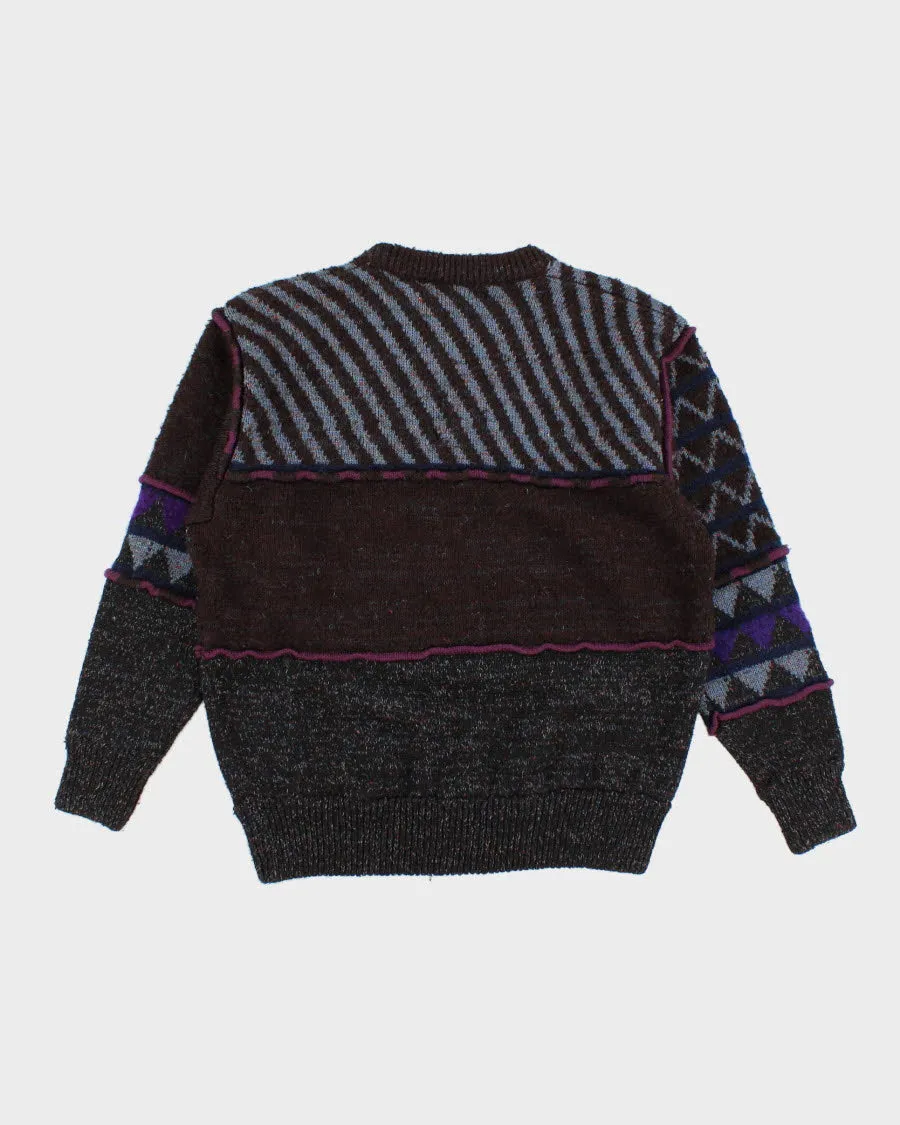 Vintage 90s Textured Jumper - S