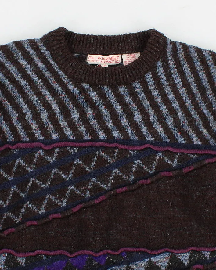 Vintage 90s Textured Jumper - S