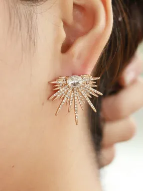 WealFeel Sun Flower Alloy Earrings