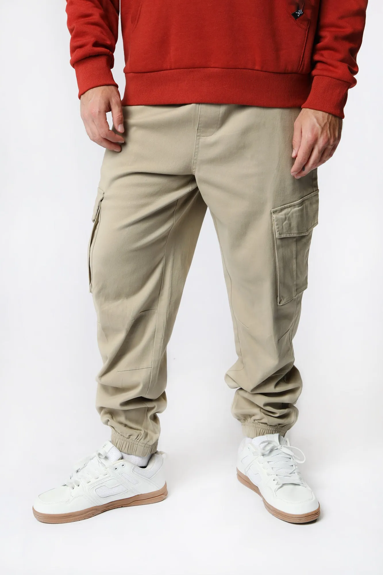 West49 Mens Twill Cargo Jogger