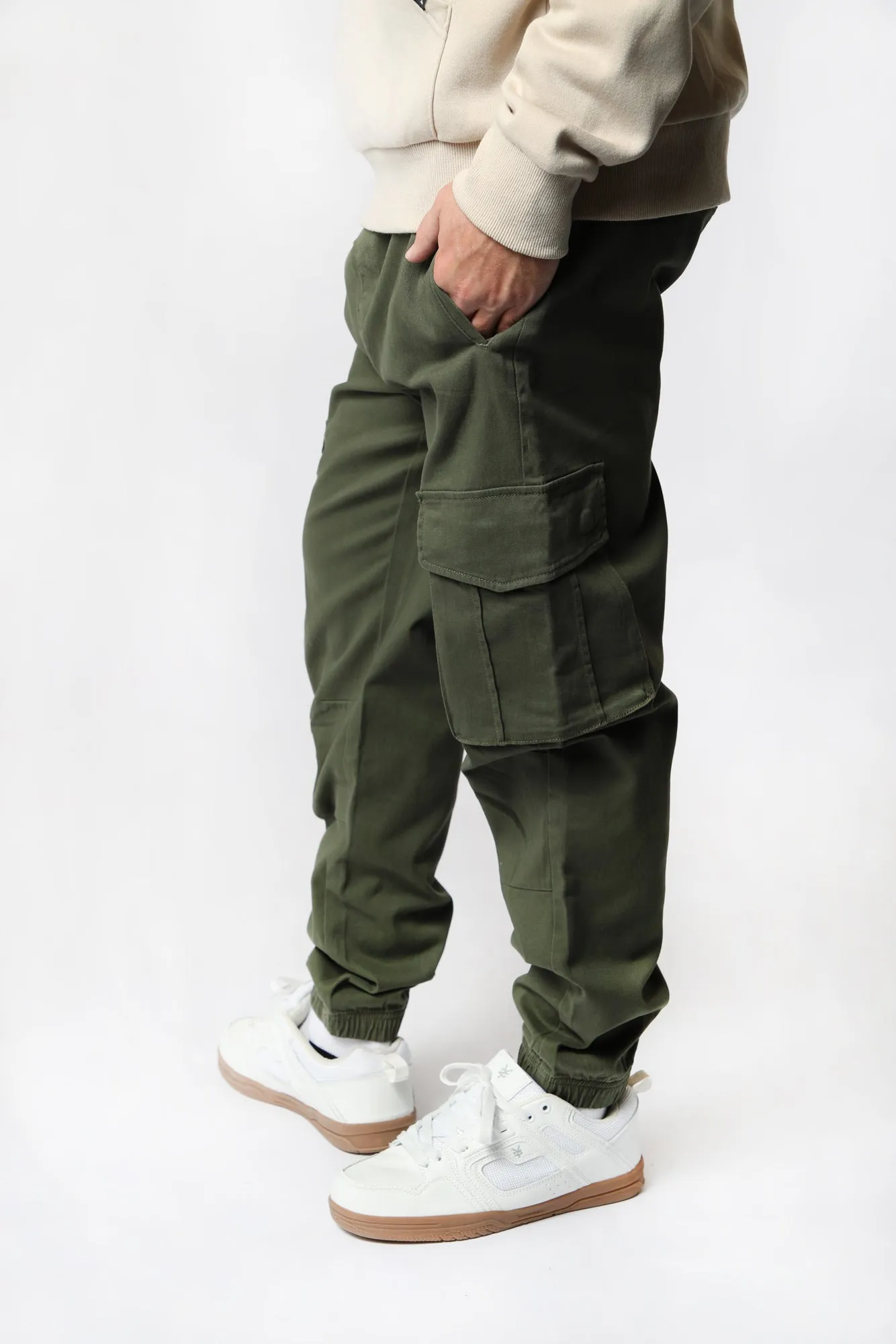 West49 Mens Twill Cargo Jogger