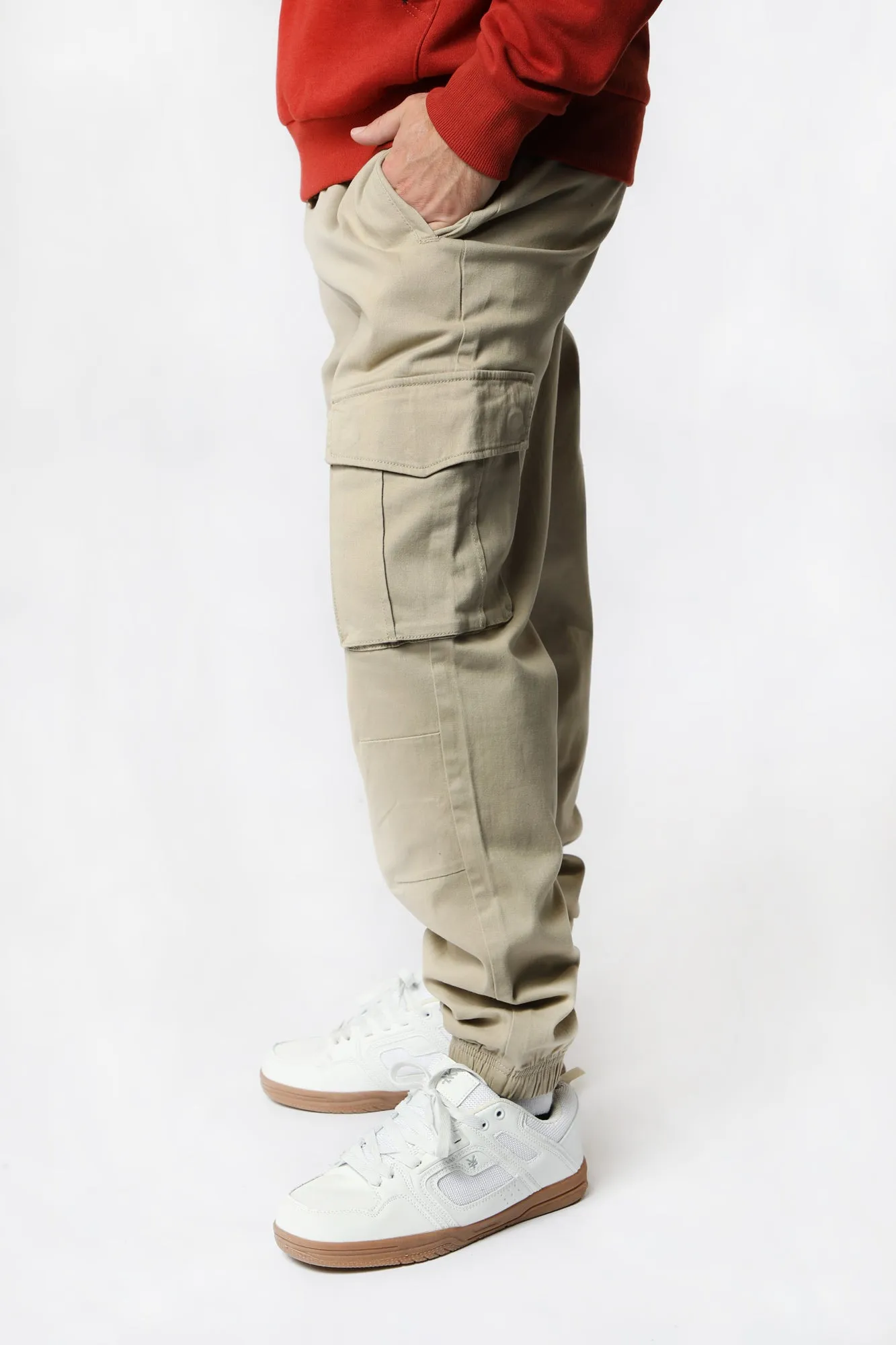 West49 Mens Twill Cargo Jogger