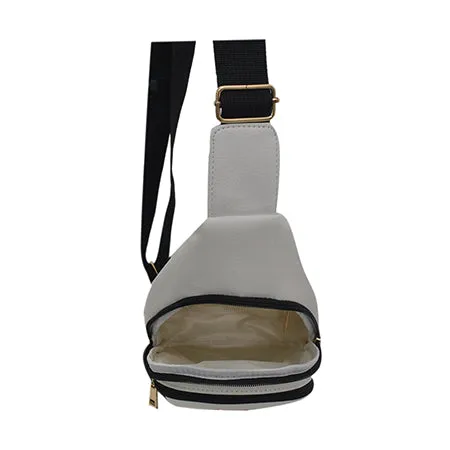 White NGIL Faux Leather Sling Shoulder Bag