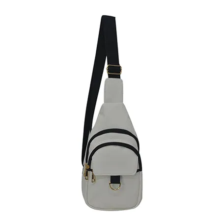 White NGIL Faux Leather Sling Shoulder Bag