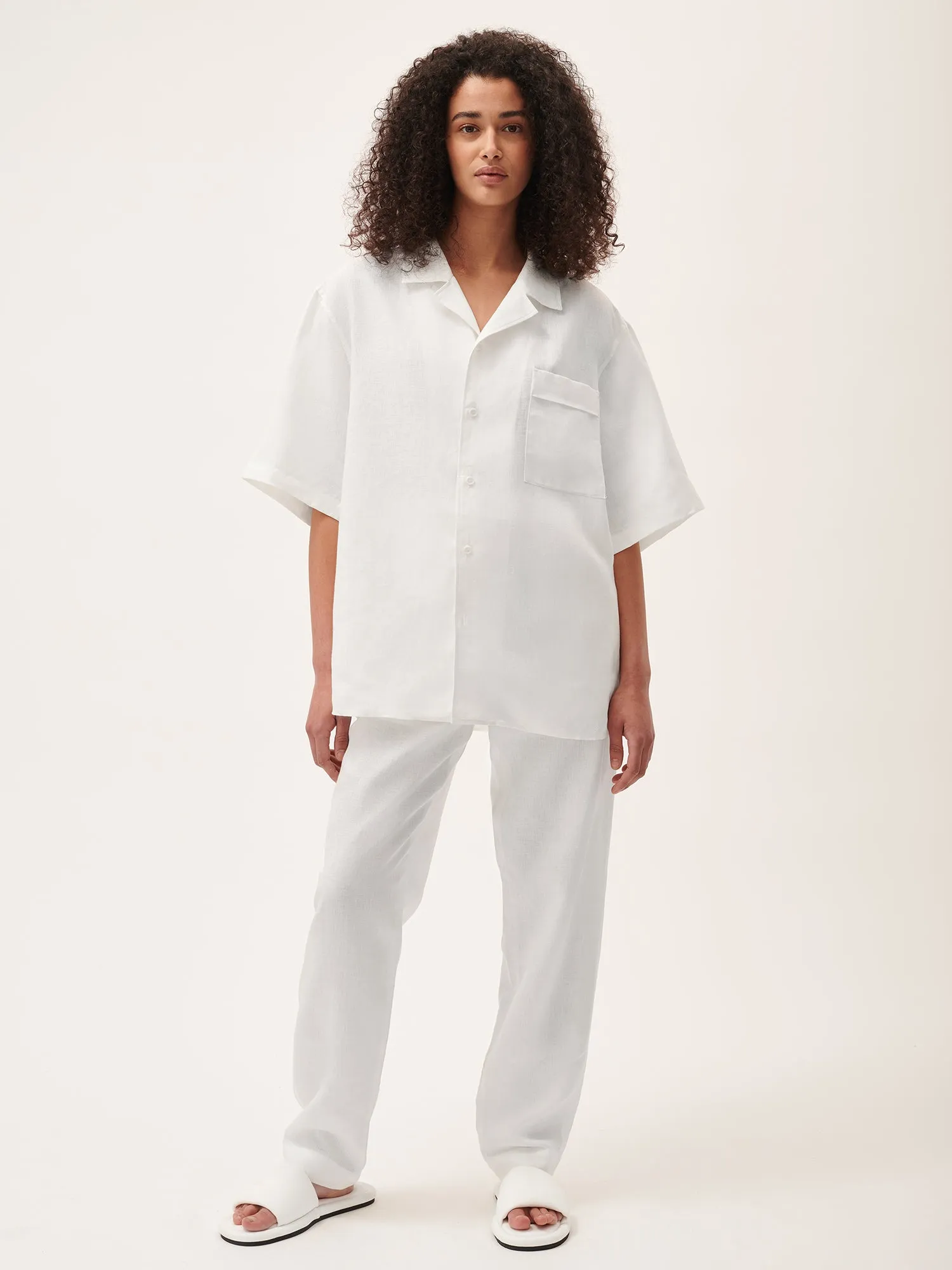 Women's DNA Aloe Linen Trousers—off-white