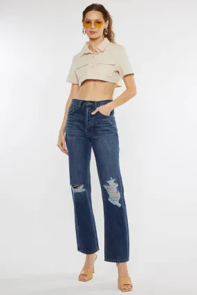 Women's Kancan Dixon Ultra High Rise 90's Boyfriend Jeans