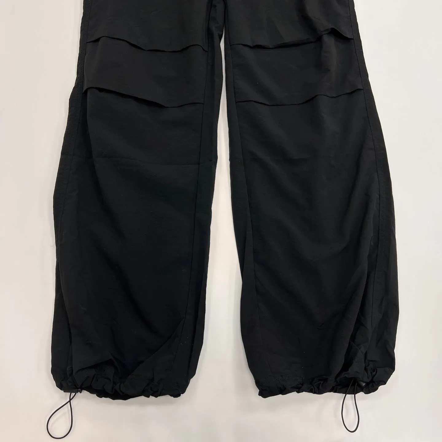 Women's Solid Nylon Parachute Pants