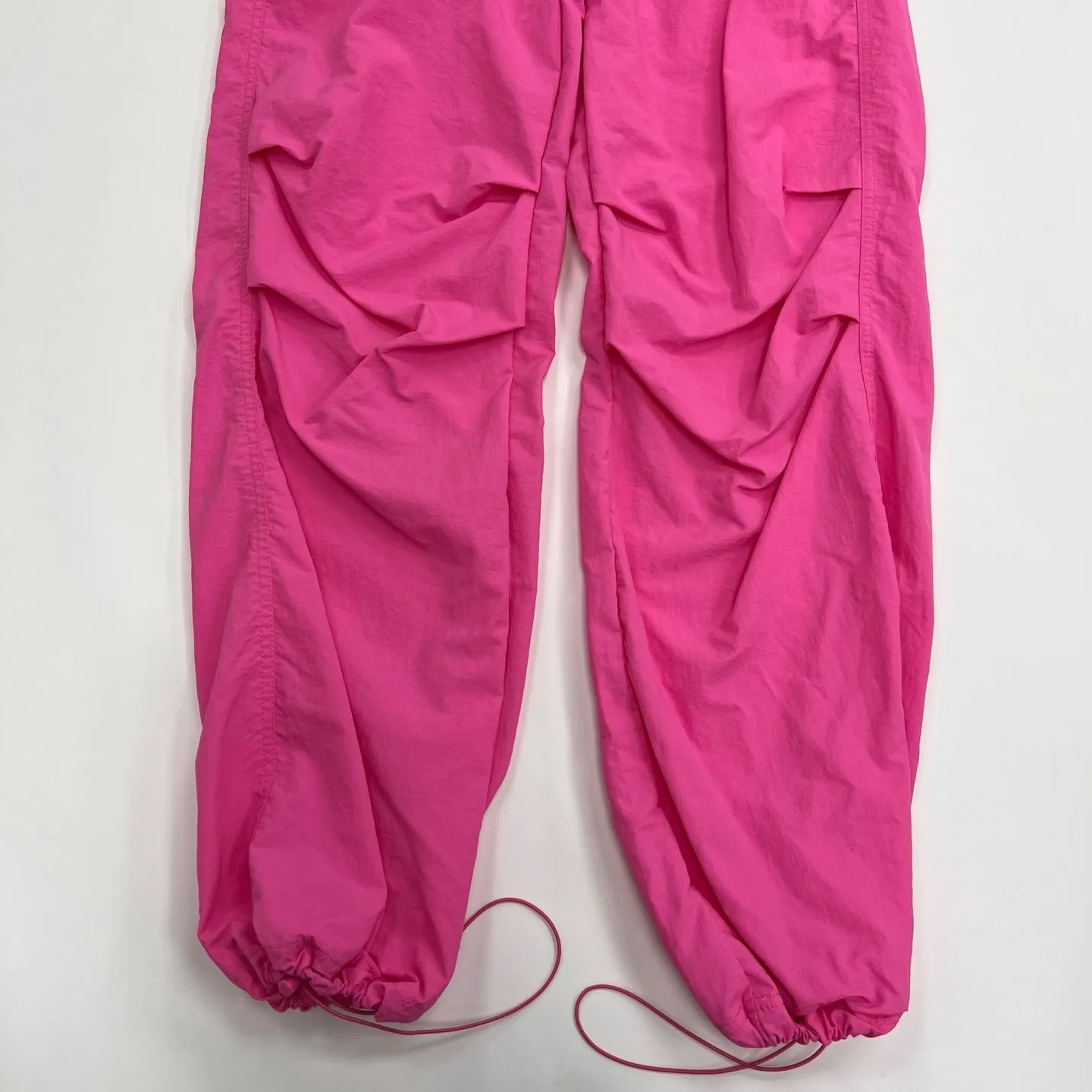 Women's Solid Nylon Parachute Pants