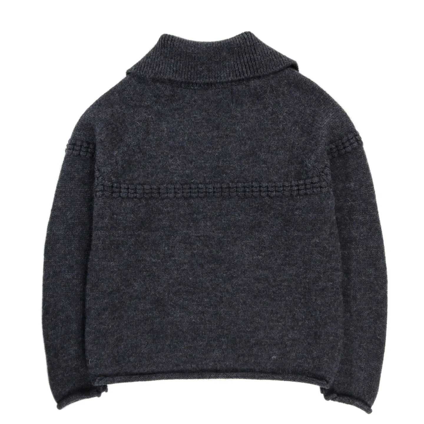 XENIA TELUNTS SAILOR'S NECK SWEATER CHARCOAL