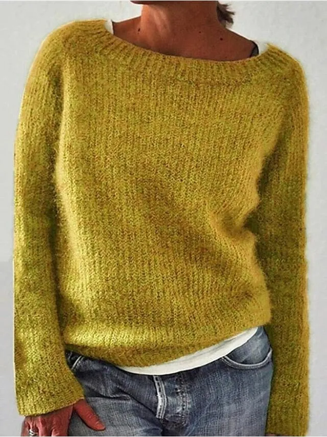 Your New Go-To Color Block Knit Sweater for Women